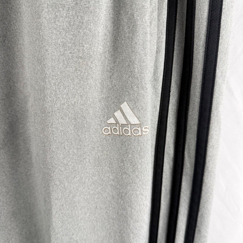 Adidas Gray Three Stripe Adidas Track Pants 2XL Athletic Athleisure Streetwear - Picture 2 of 7